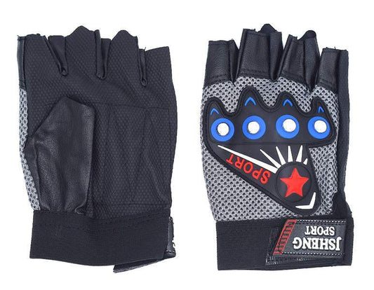 Fingerlösa handskar med runda nitar –  produktbild – Hiprock