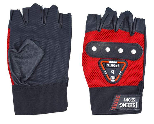 Fingerlösa handskar med runda nitar –  produktbild – Hiprock