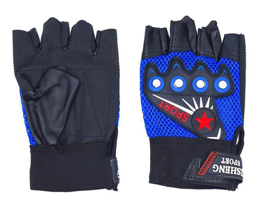 Fingerlösa handskar med runda nitar –  produktbild – Hiprock