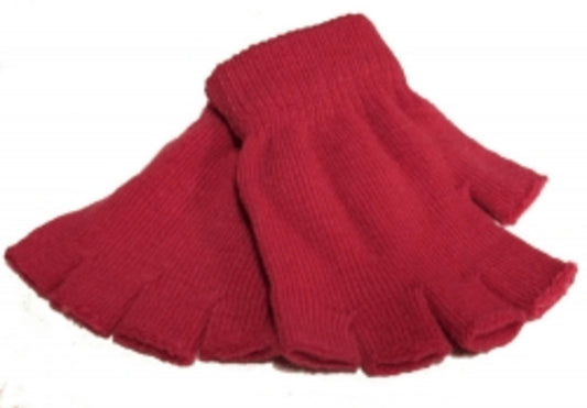 Fingerless Gloves - Cerise