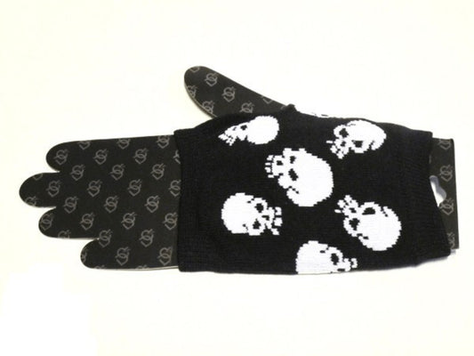 Fingerless Mittens - Skulls