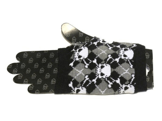 Fingerless Mittens - Skulls