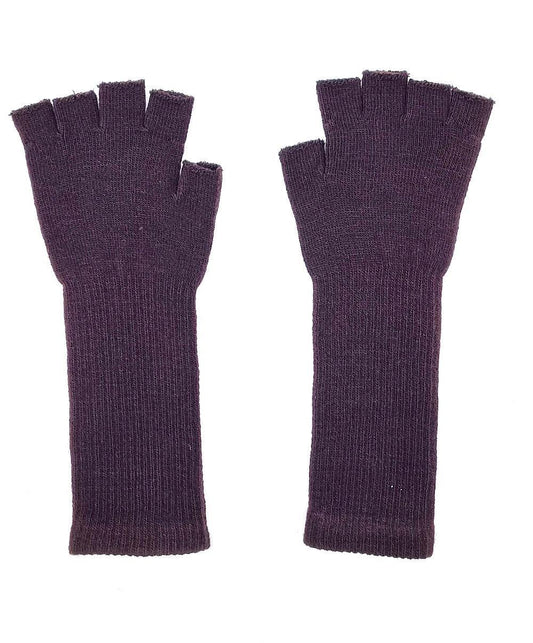 Fingerlösa vantar långa - Mörkbrun –  produktbild – Hiprock