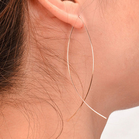 Fish-shaped earrings Gold-colored