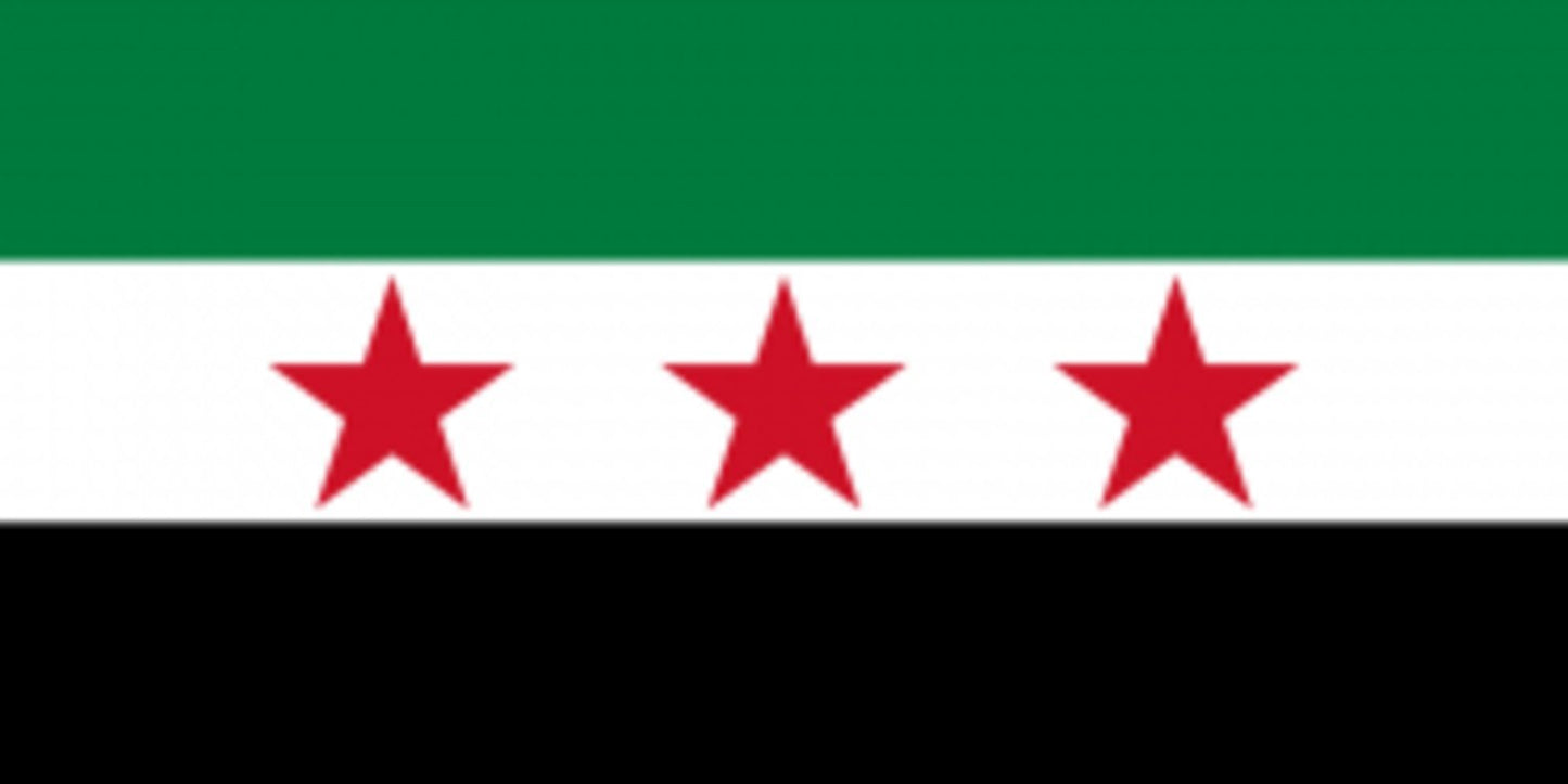 Flagga - Syrien (gamla) Syriska nationella koalitionen använder –  produktbild – Hiprock