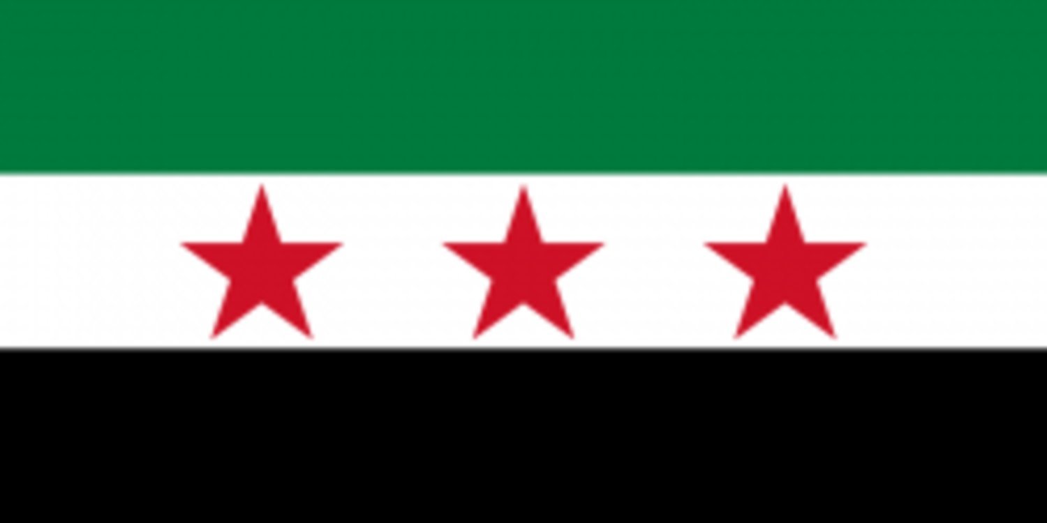 Flagga - Syrien (gamla) Syriska nationella koalitionen använder –  produktbild – Hiprock
