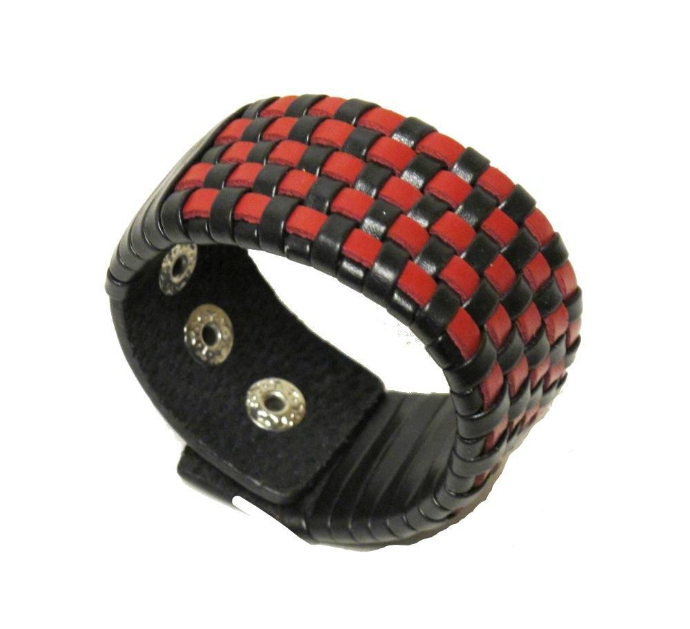 Braided leather bracelet