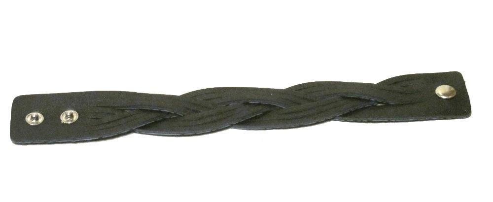 Braided leather bracelet