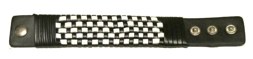 Braided leather bracelet