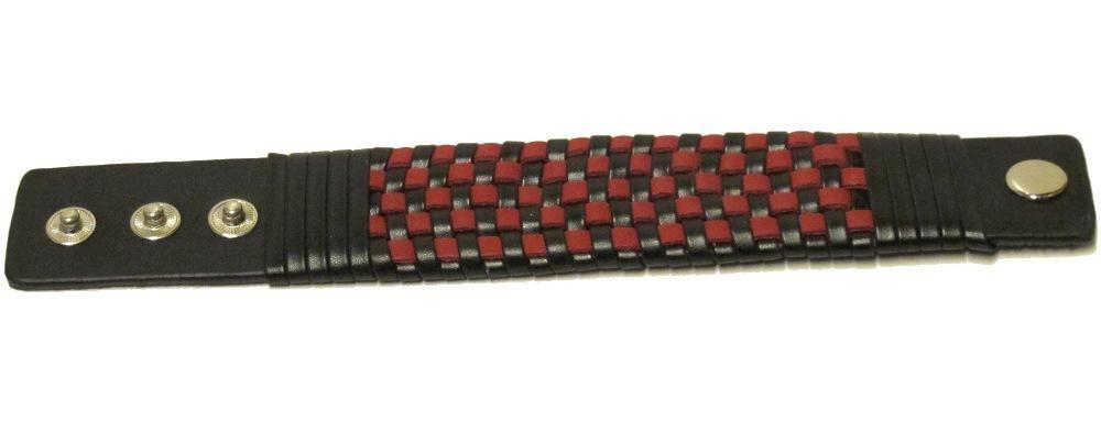 Braided leather bracelet