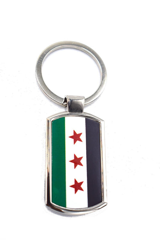 Free Syrien flagga nyckelring –  produktbild – Hiprock