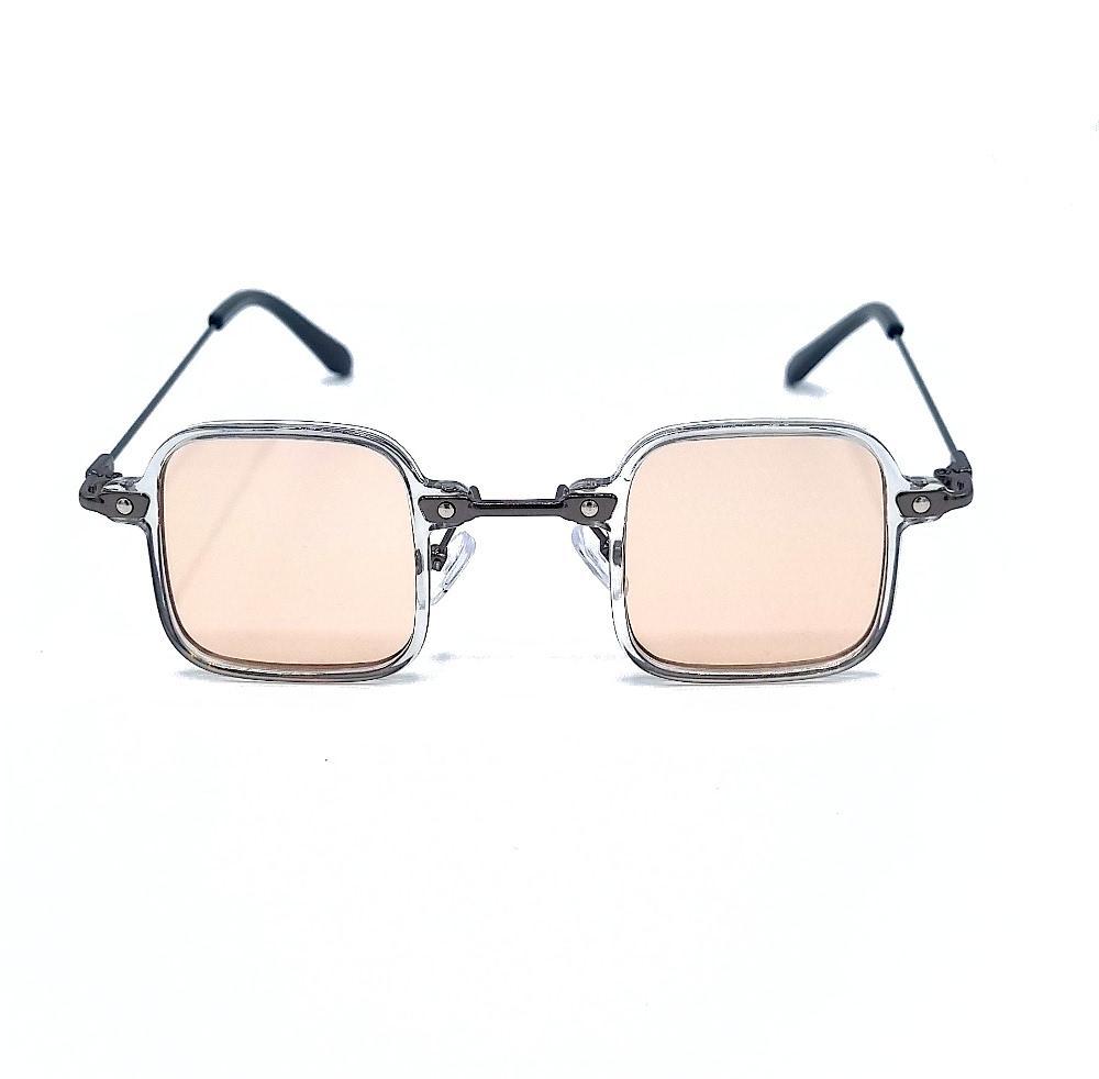 Neliön muotoiset aurinkolasit Tony S - Läpinäkyvä/ vaaleanruskea