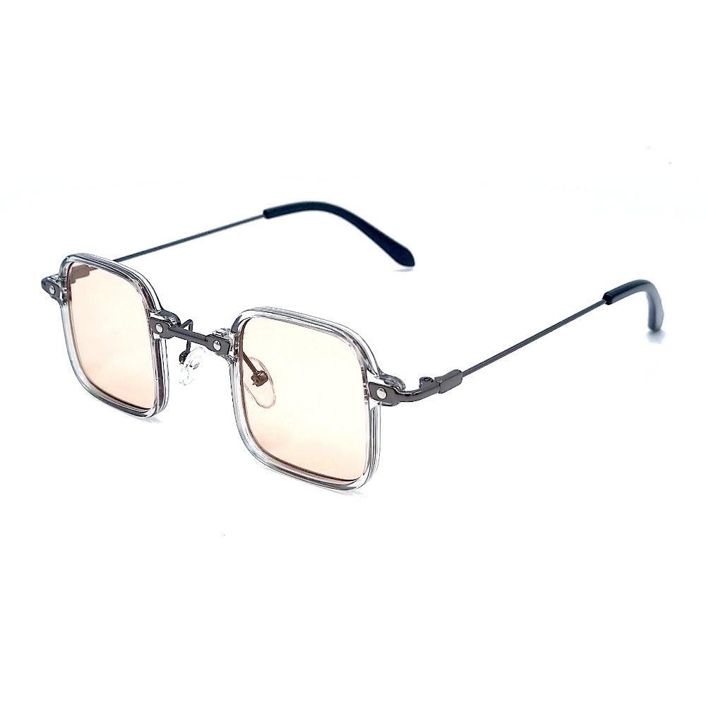 Neliön muotoiset aurinkolasit Tony S - Läpinäkyvä/ vaaleanruskea