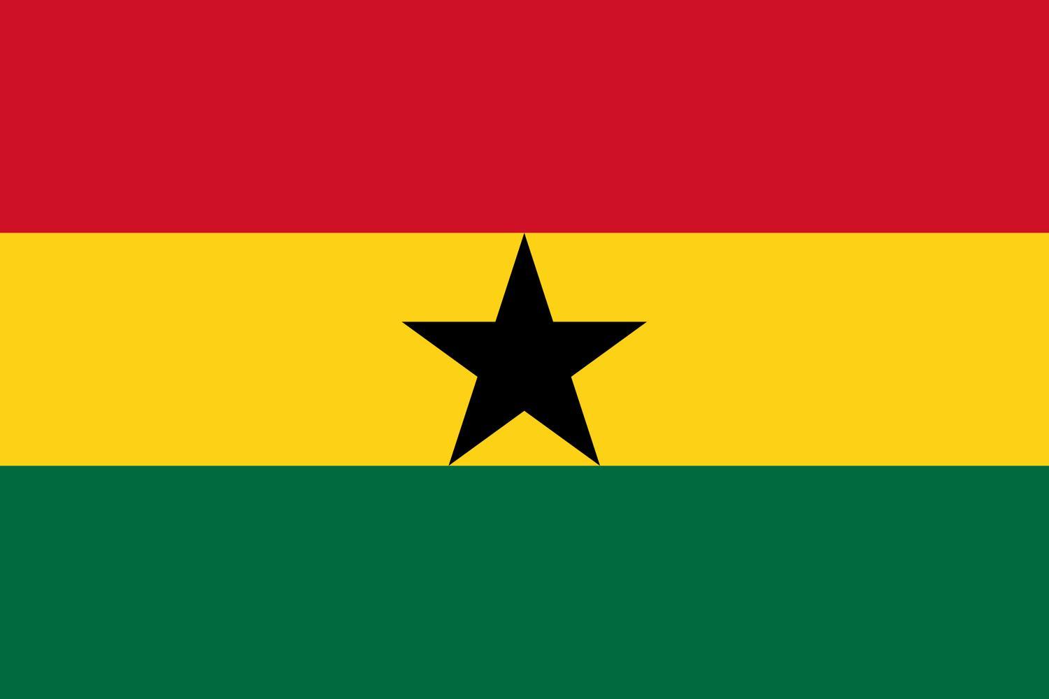 Ghana flagga –  produktbild – Hiprock