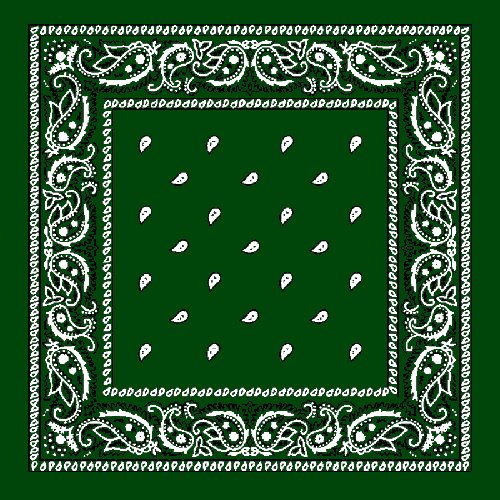 Grön Paisley Bandana