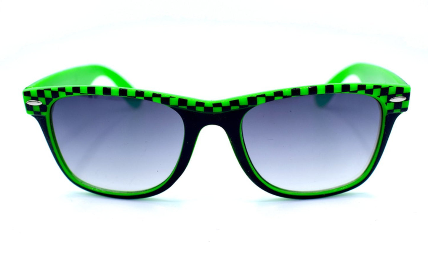 Vihreät retro aurinkolasit