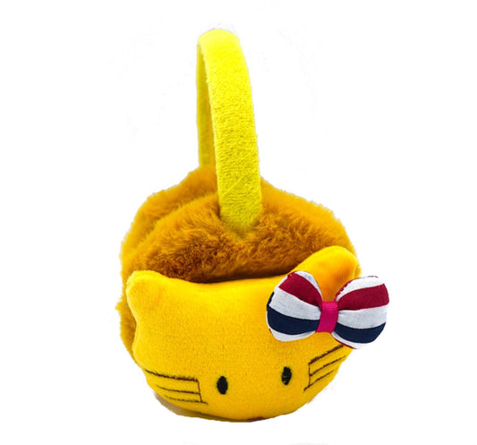 Keltainen kuulosuojaimet kissa