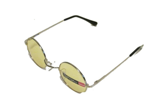 Yellow round sunglasses