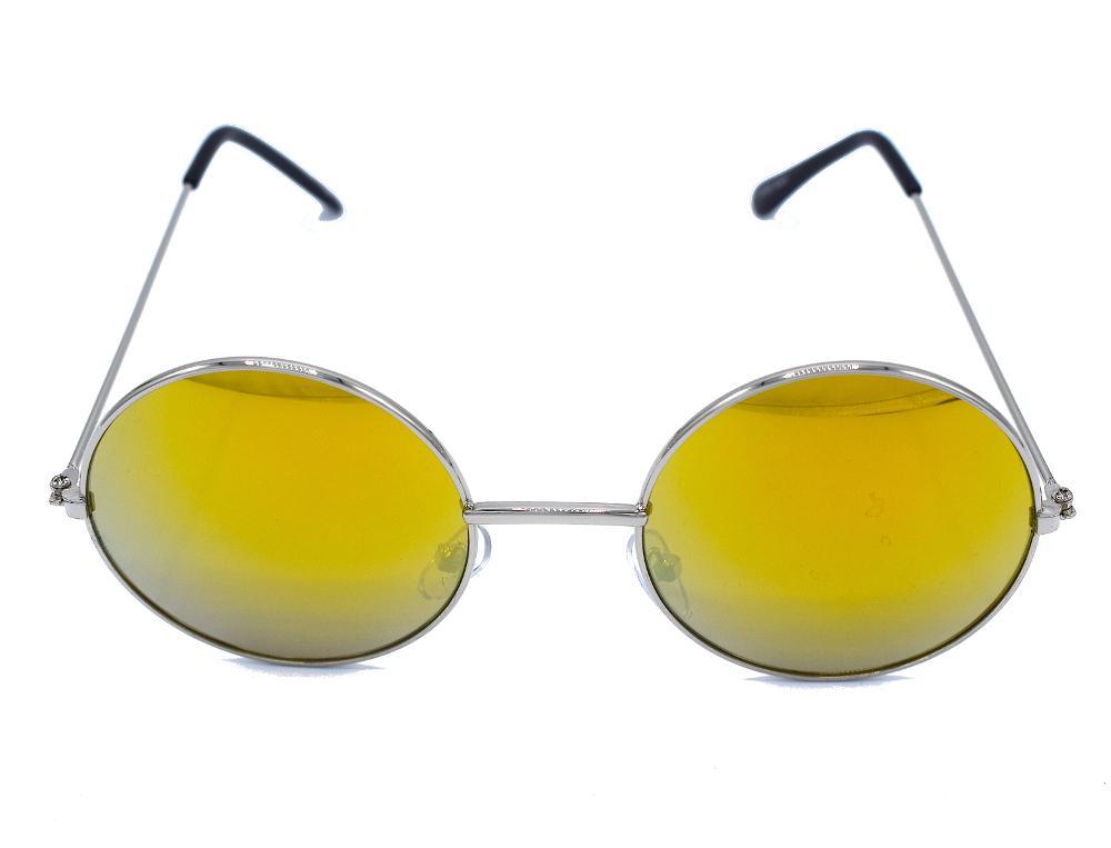 Yellow round sunglasses