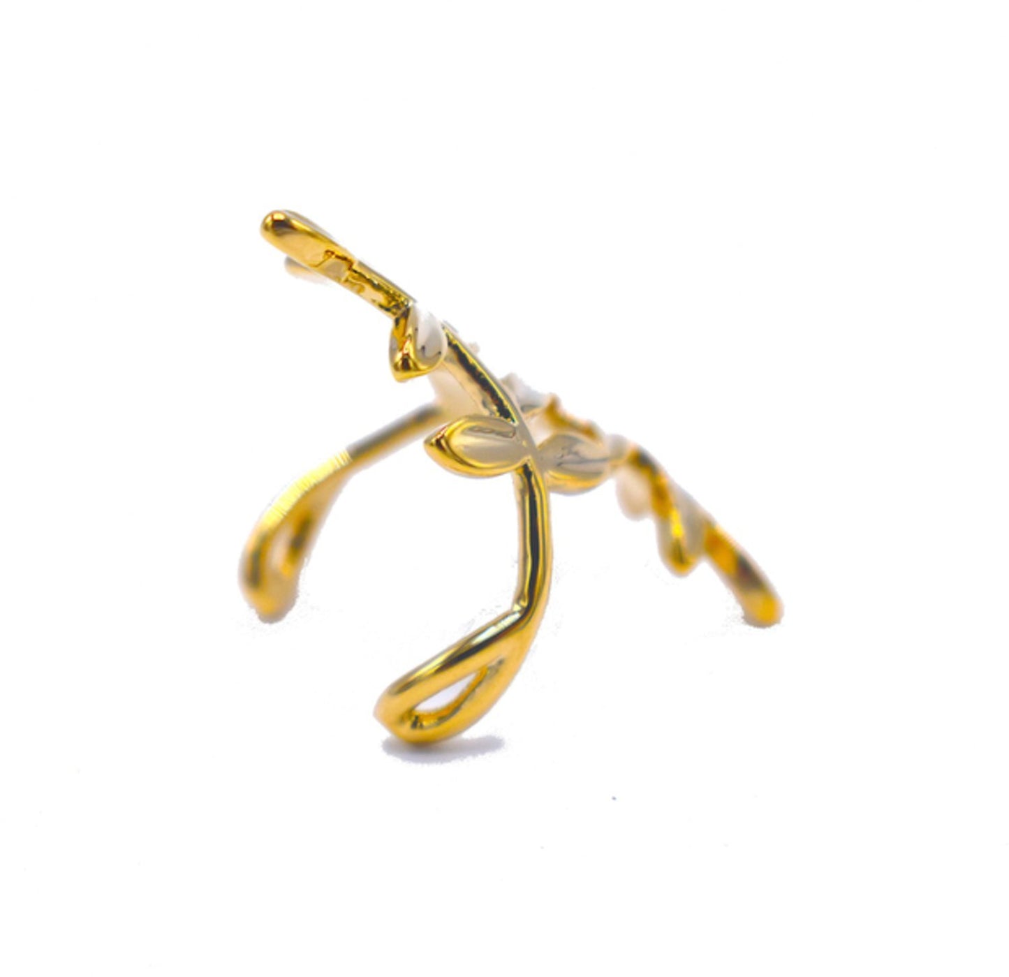 Gold colored ear cuff