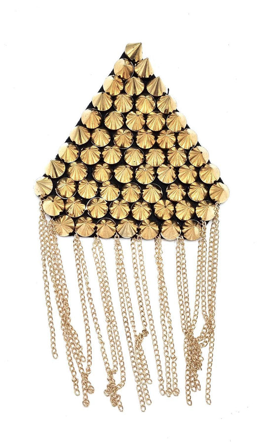 Guldfärgade spike nitar - Piffa upp dina outfit –  produktbild – Hiprock