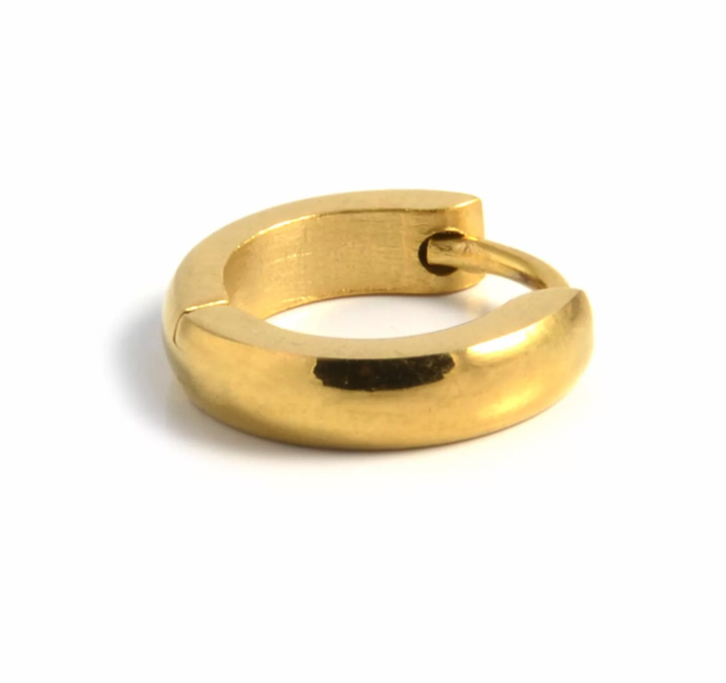 Guldfärgade stålörhängen –  produktbild – Hiprock