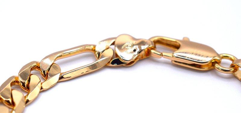 Kullanvärinen ketjuranneke 7 mm