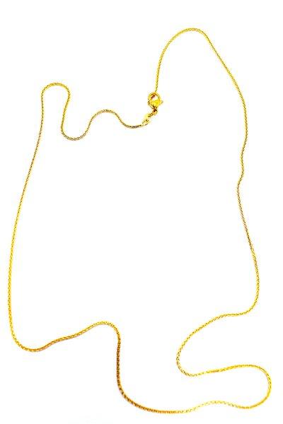 Gold colored chain necklace
