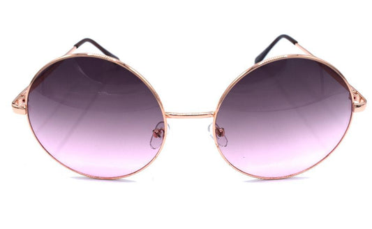 Kultaiset/vaaleanpunaiset pyöreät aurinkolasit - Enigma