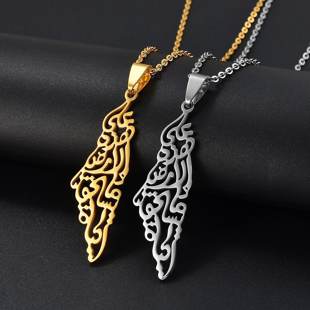 Halsband - Palestina karta (På denna jord vad är värt att leva) –  produktbild – Hiprock