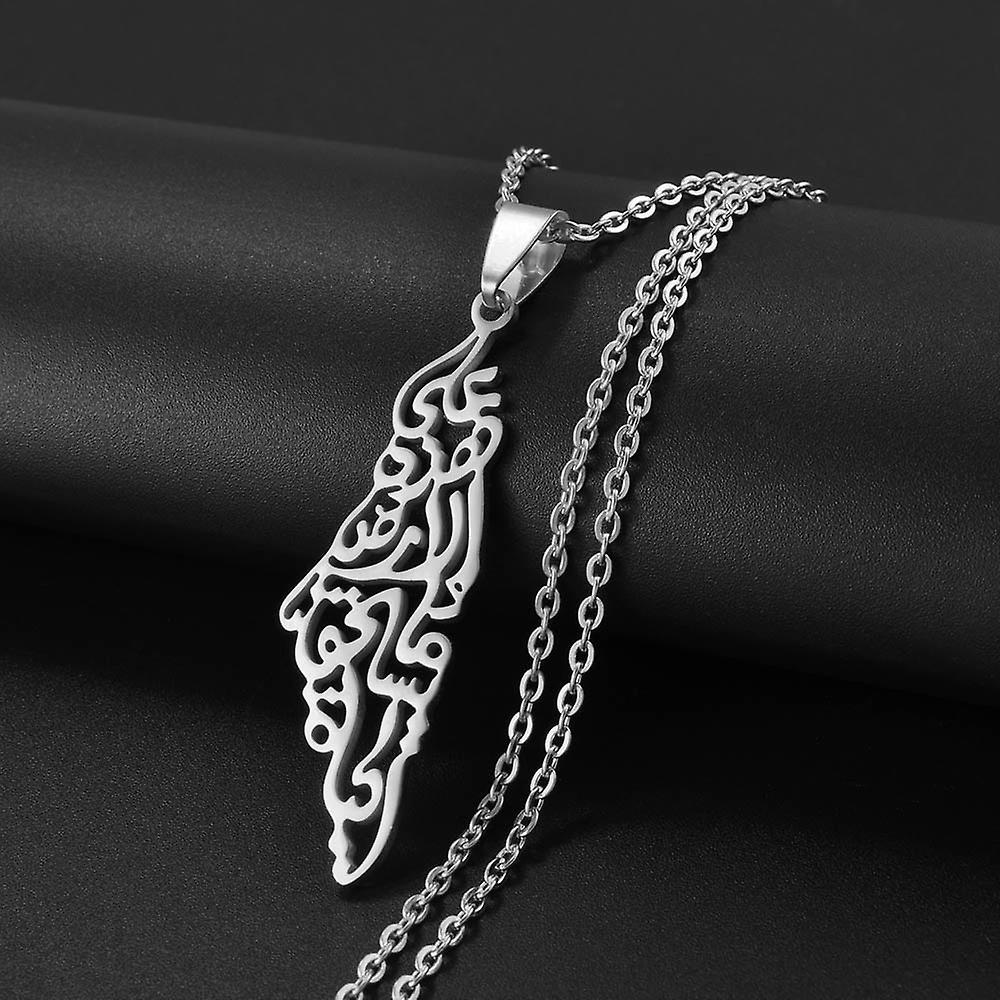 Halsband - Palestina karta (På denna jord vad är värt att leva) –  produktbild – Hiprock