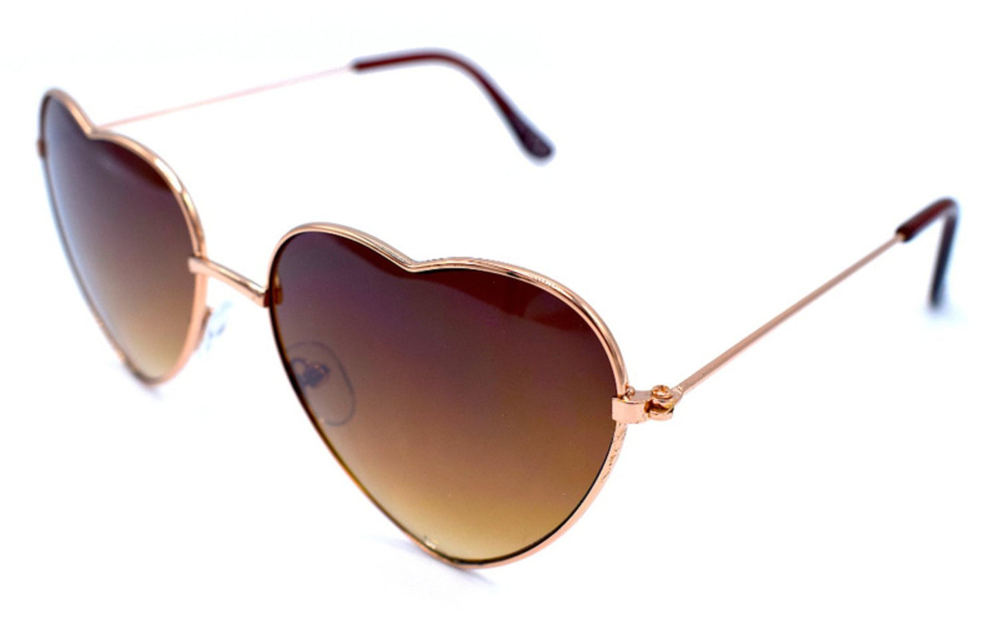 Hjärta solglasögon brun –  produktbild – Hiprock