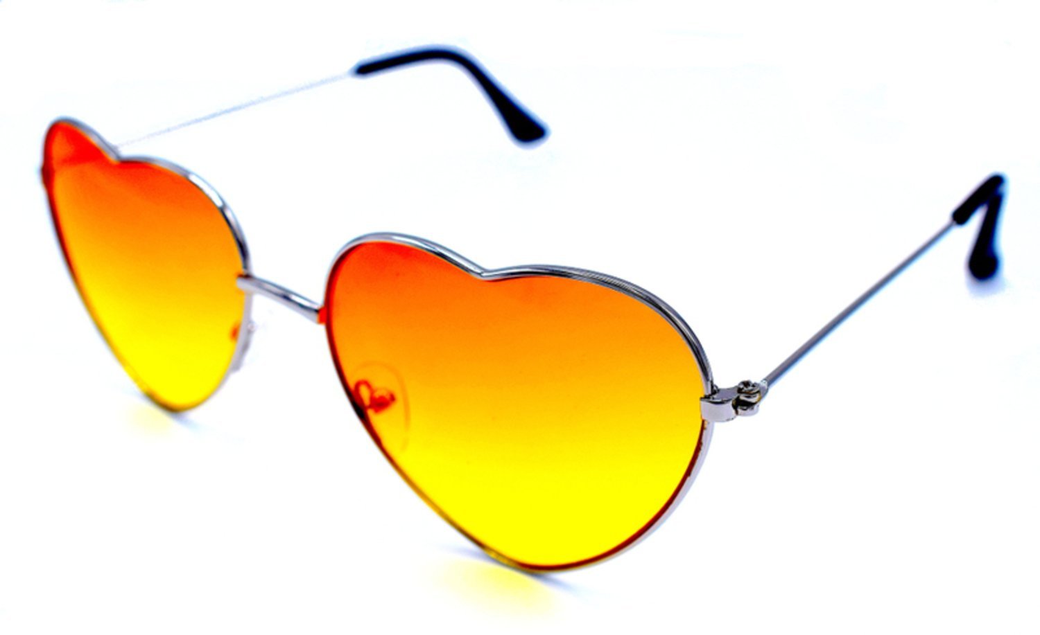 Hjärta solglasögon orange/gul –  produktbild – Hiprock