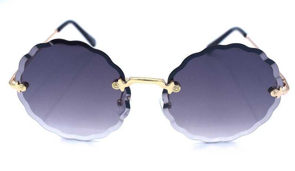 Ice Wave runda solglasögon - mörk –  produktbild – Hiprock