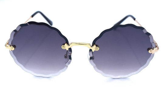 Ice Wave runda solglasögon - mörk –  produktbild – Hiprock