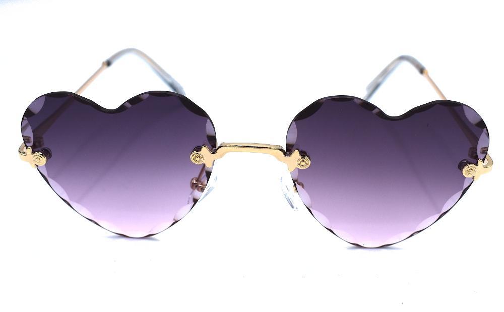 Iced Heart solglasögon - Mörklila –  produktbild – Hiprock