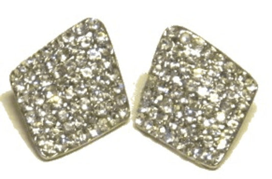 Iced curved earrings