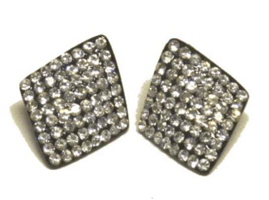 Iced curved earrings