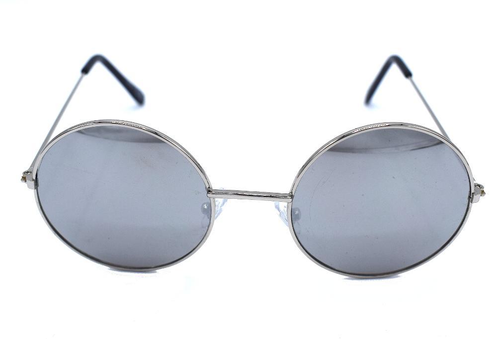 Infinity runda solglasögon - Silver/spegel