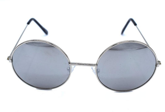 Infinity runda solglasögon - Silver/spegel