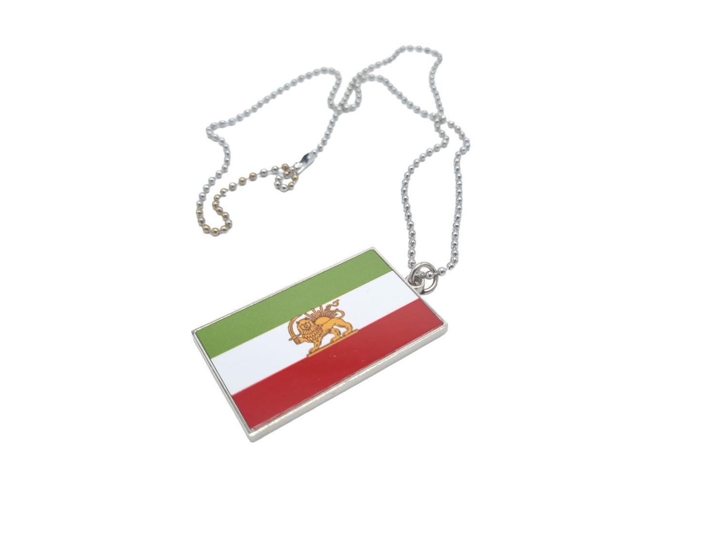 Iran flag (old) lion necklace