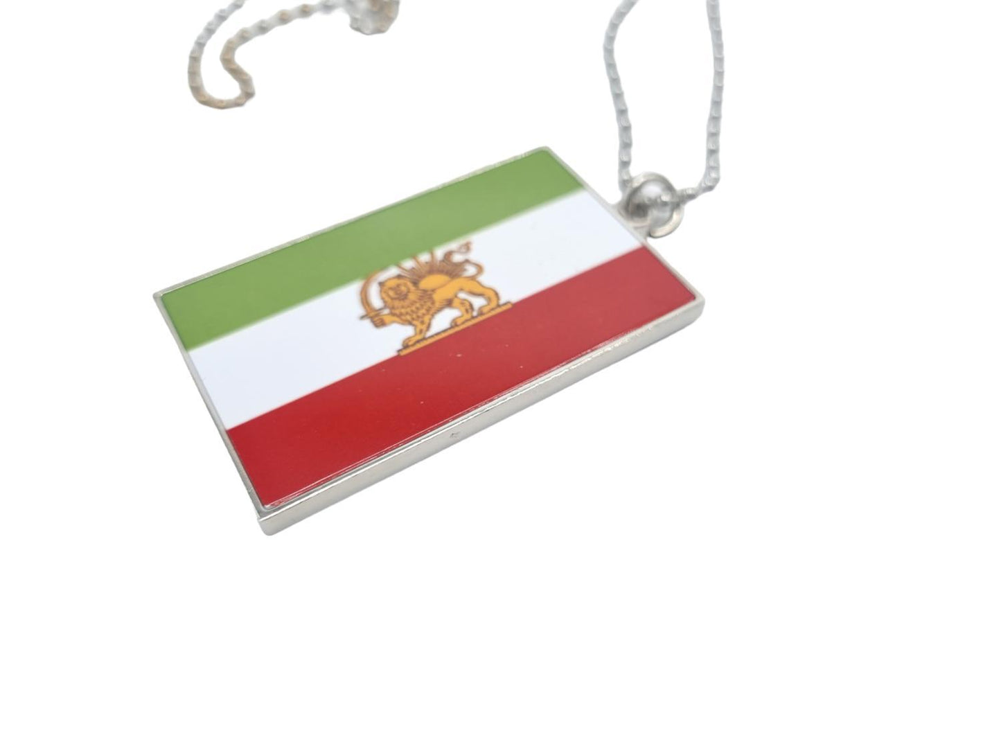Iran flag (old) lion necklace
