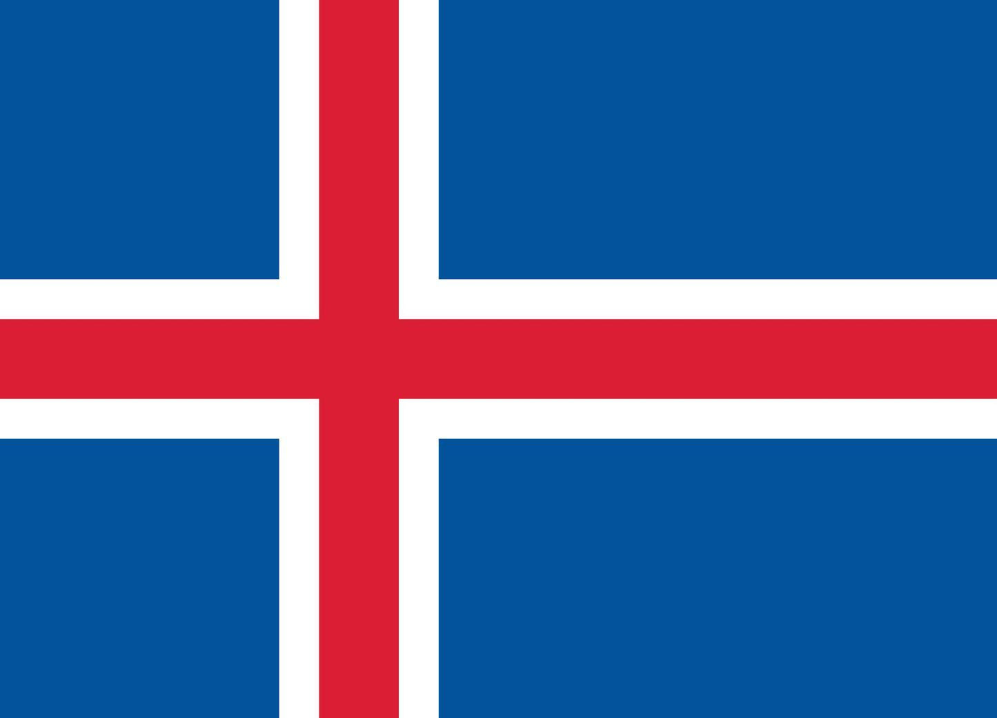 Island flagga –  produktbild – Hiprock