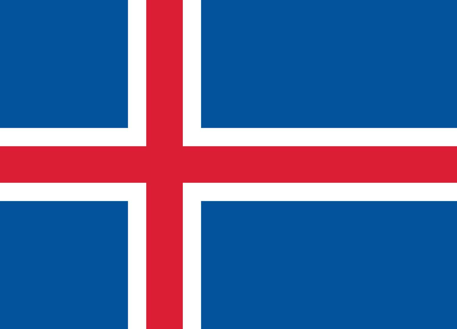 Island flagga –  produktbild – Hiprock