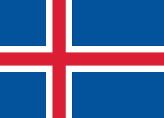 Island flagga –  produktbild – Hiprock