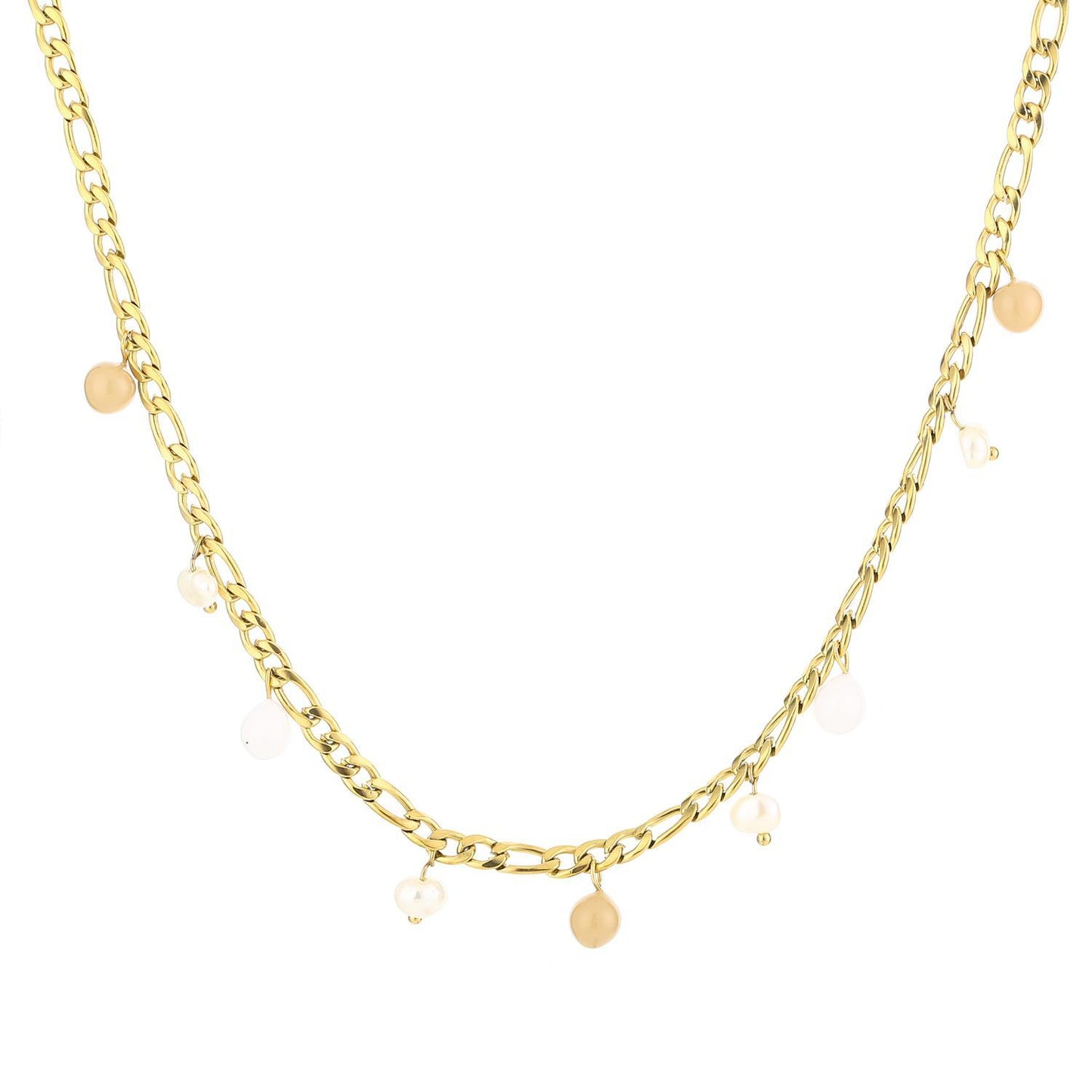 Kedjehalsband med pärlor