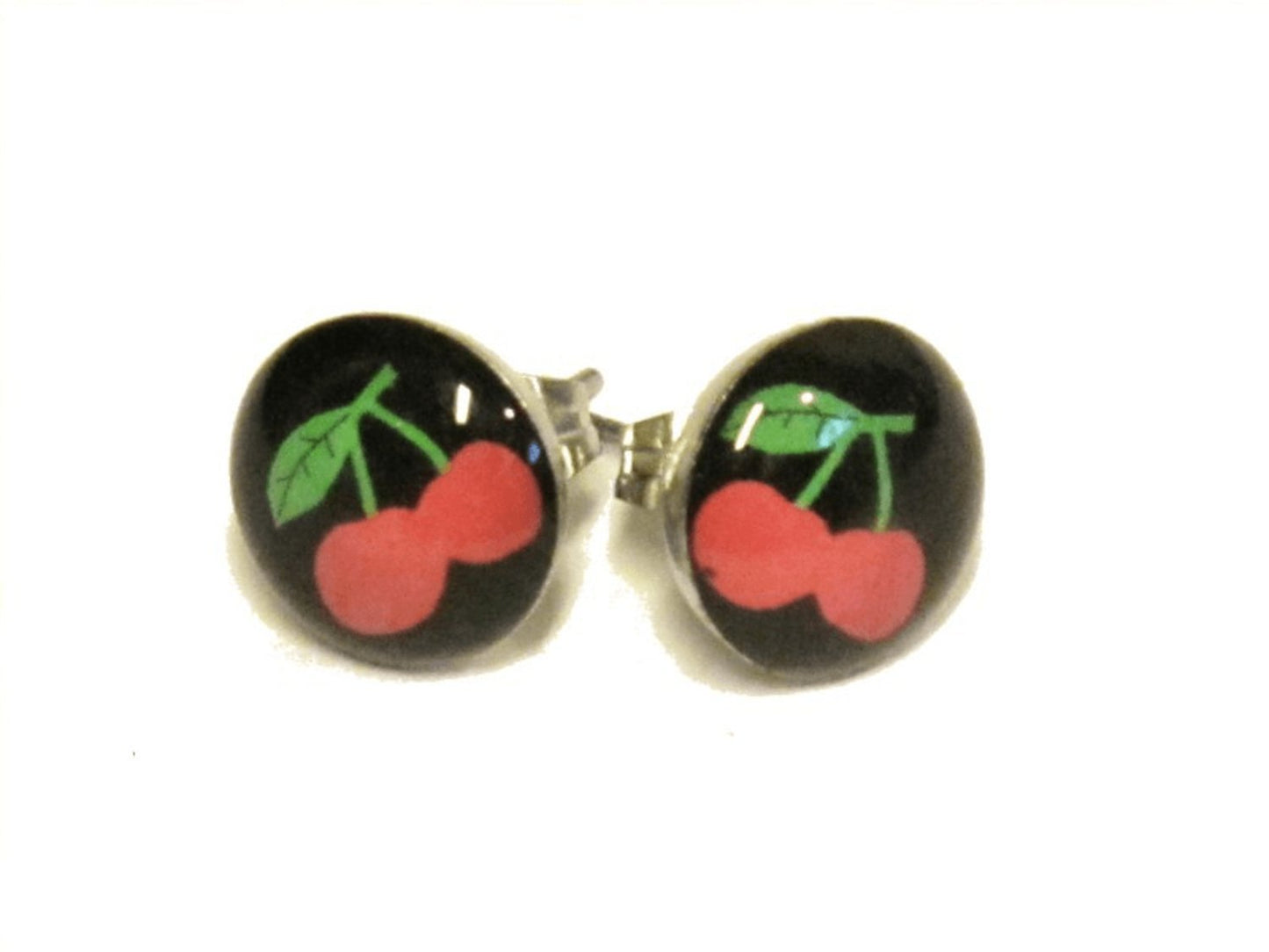 Stud earrings - Cherry