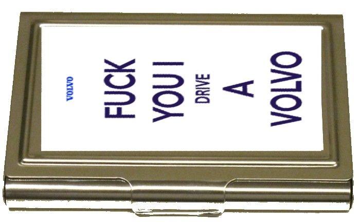 Korthållare - F you i drive a Volvo –  produktbild – Hiprock