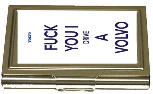 Korthållare - F you i drive a Volvo –  produktbild – Hiprock