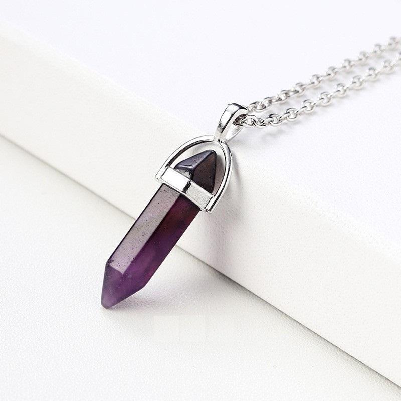 Crystal Necklace Hexagonal